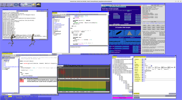 Oberon A2 unter Linux (Bild: Felix Friedrich)